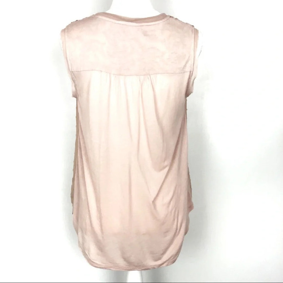 Anthropologie A Common Thread | Blush Sequin Top - Picture 4 of 7